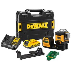 DEWALT 18V/12V 3x360 Multiline Laser Green - Kit DEWDCE089D1G18-XE