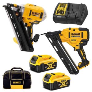 DEWALT 18V XR 5.0Ah 2 Piece Framing & Finisher Nailer Kit DEWDCZ2650P2-XE