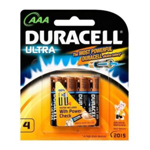 Duracell Battery, 1.5V AAA Alkaline Ultra - Pack of 4 DURMX2400B4