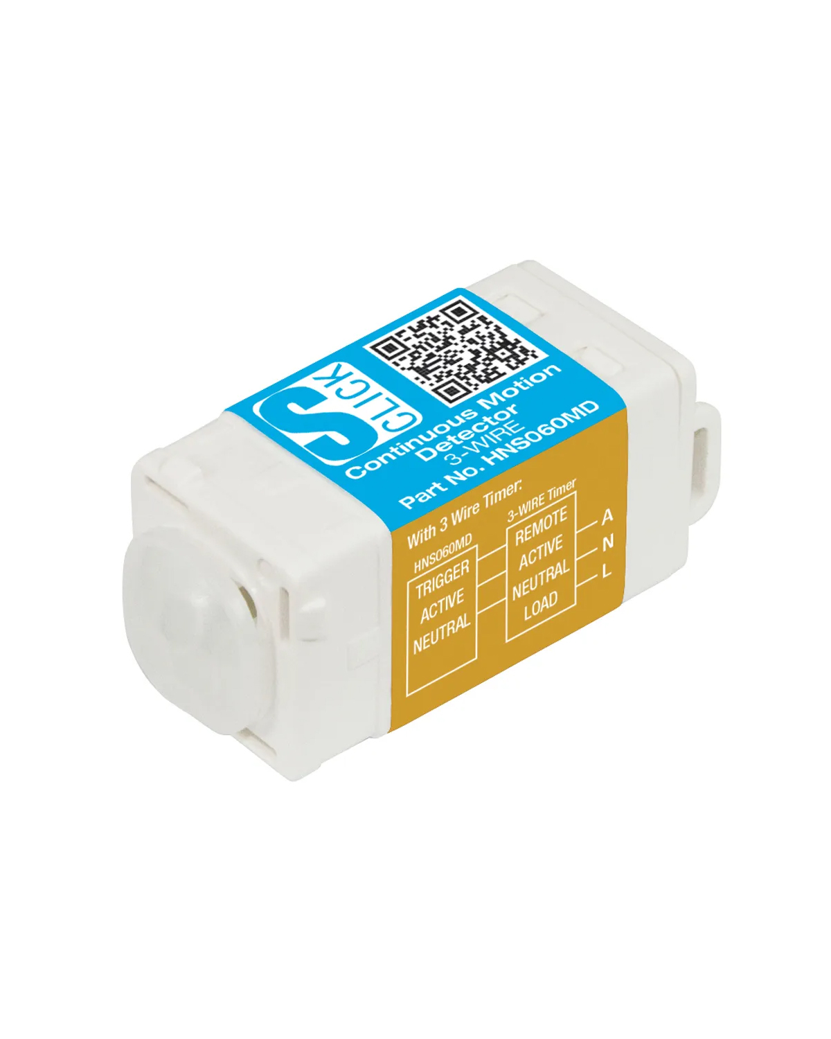 CLIPSAL Compatible CABAC CONTINUOUS MOTION DETECTOR 3 WIRE 230V HNS060MD