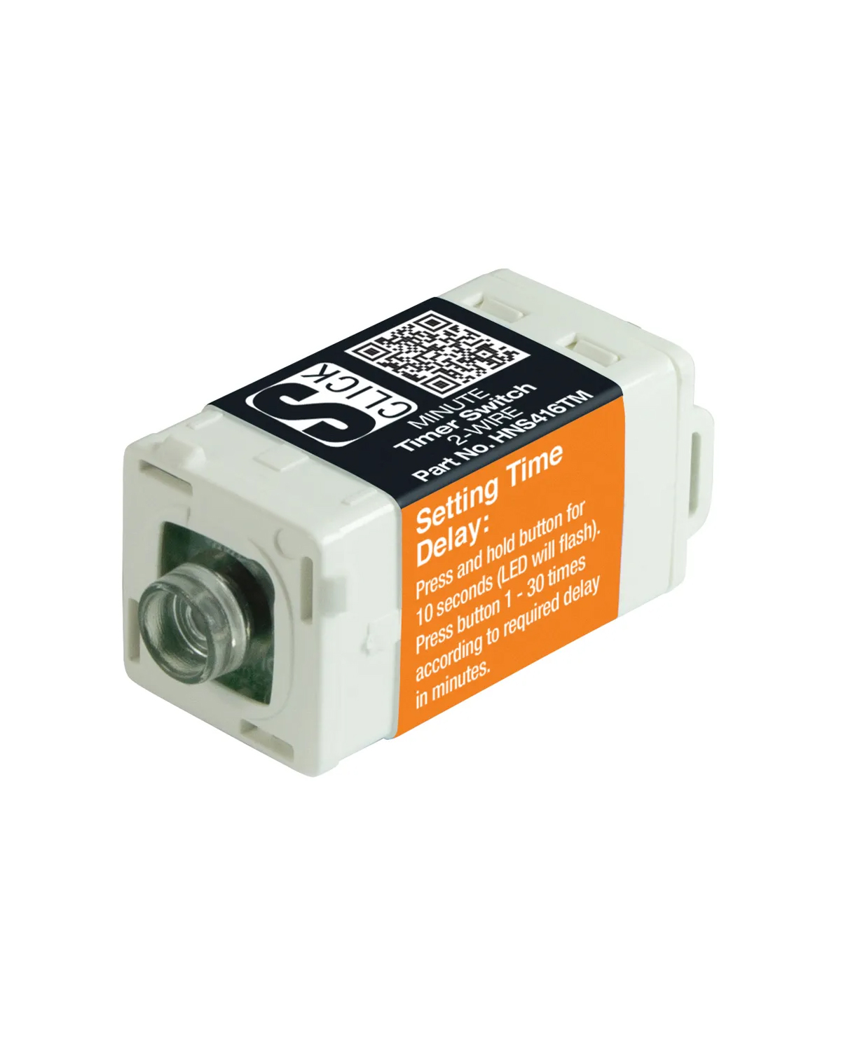 CLIPSAL Compatible Cabac S-Click Minute Timer S-Premium 2-Wire (Clipsal Saturn) HNS416TM