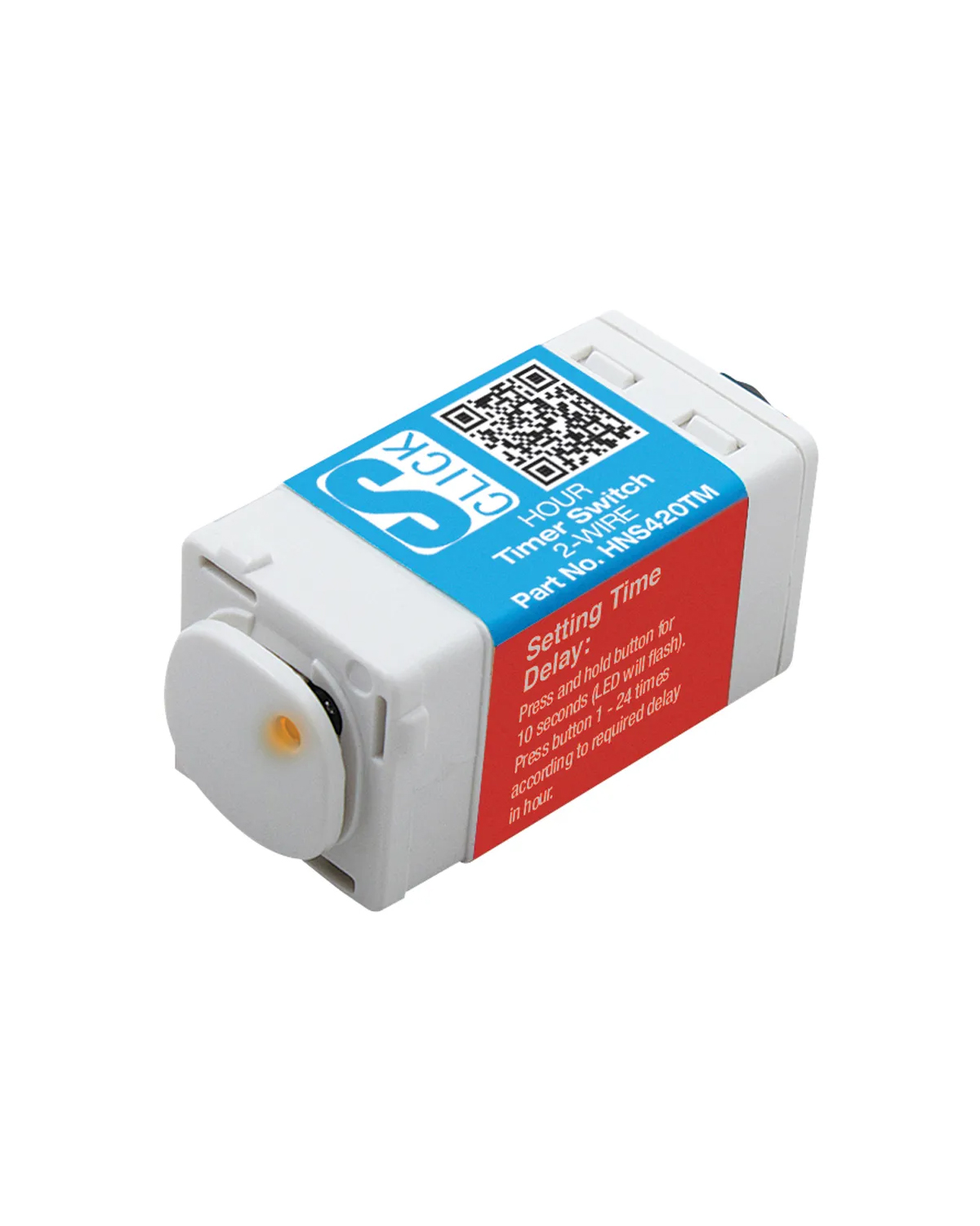 CLIPSAL Compatible Cabac S-Click Single Mech Hourly Timer Switch 2 Wire 240V 1.7A HNS420TM
