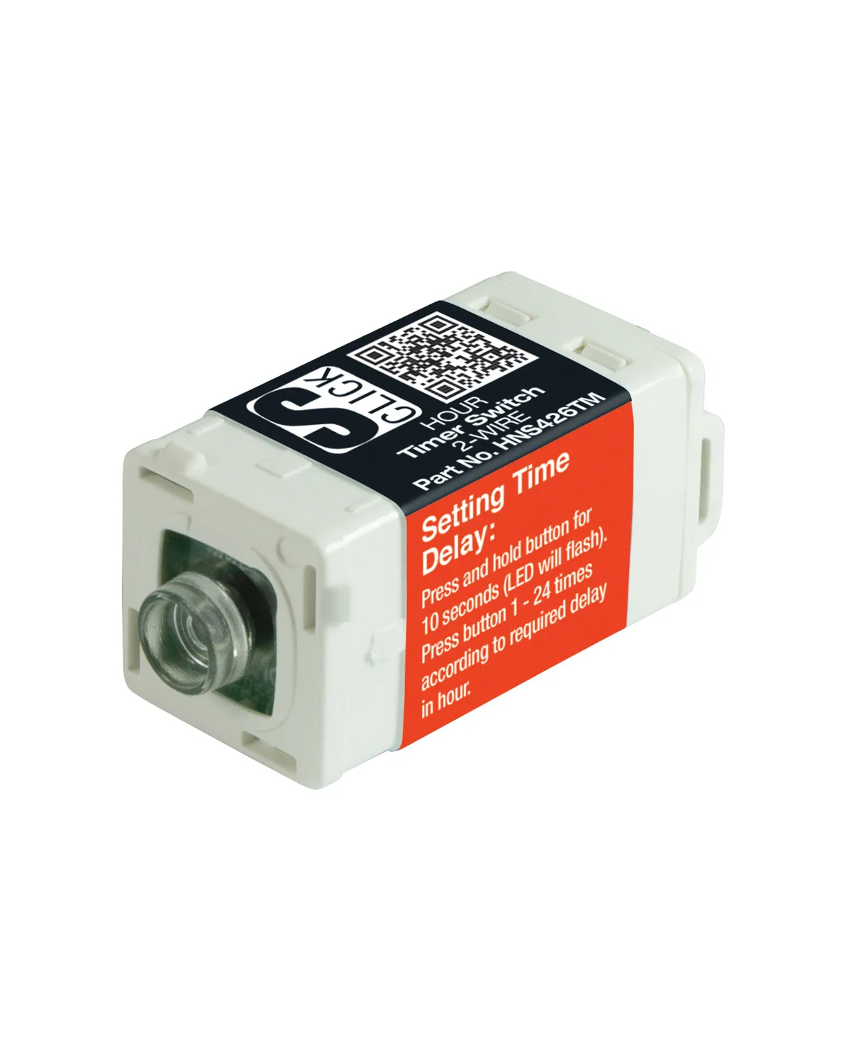 CLIPSAL Compatible Cabac S-Click Hourly Timer S-Premium 2-Wire (Clipsal Saturn) HNS426TM