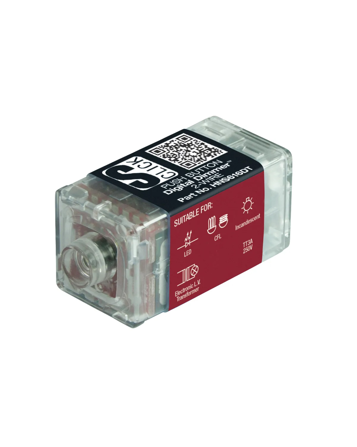 CLIPSAL Compatible Cabac S-Premium Push Button Digital Dimmer 2-Wire (Clipsal Saturn) HNS616DT