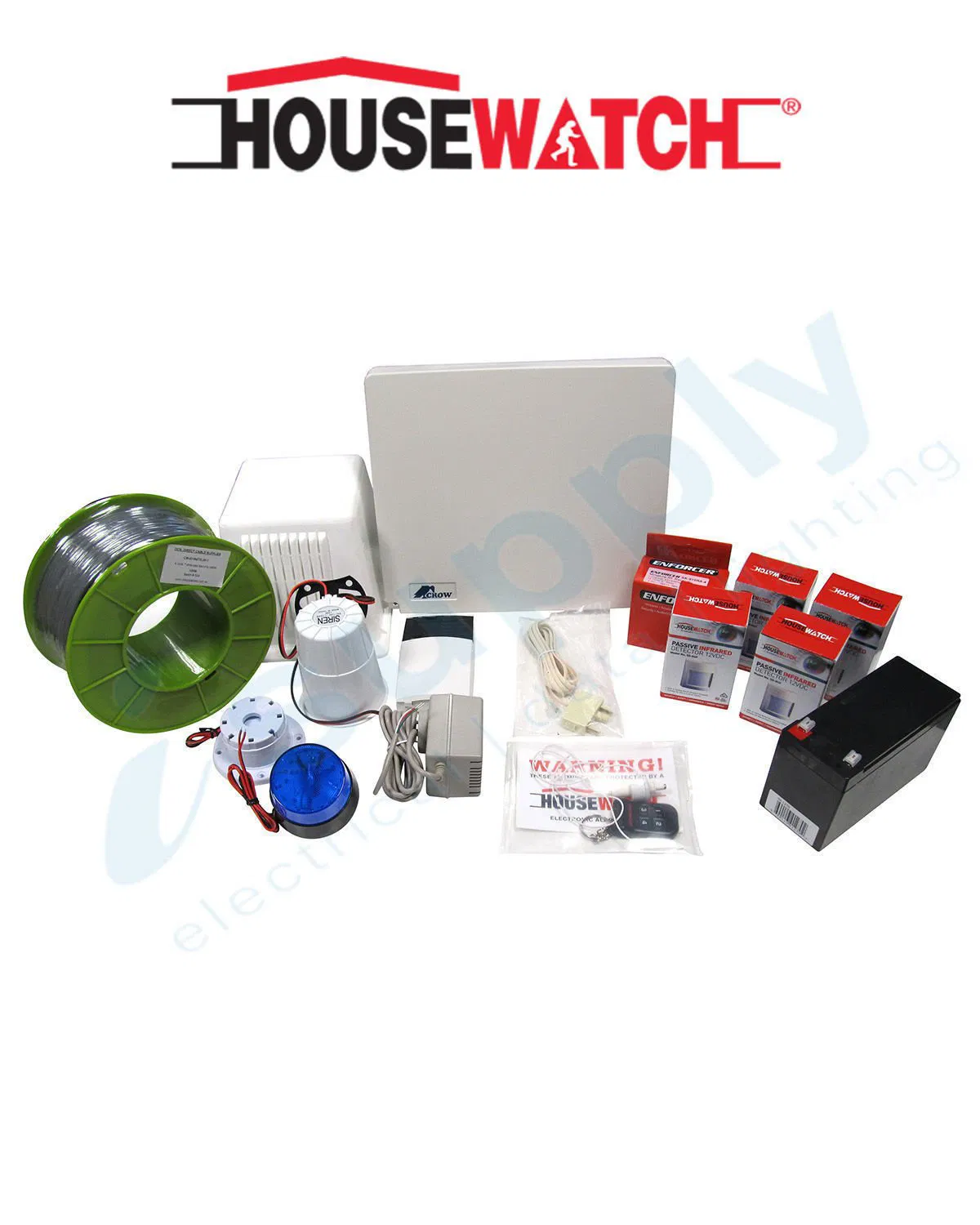ALARM KIT, 8 ZONE, 4 SENSORS HOUSE KIT 20-840