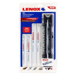 LENOX 9 Piece General Purpose Reciprocating Saw Blade Kit LEN121439KPE