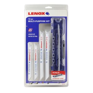LENOX 13 Piece Multi-Purpose Reciprocating Saw Blades Kit LEN1821376