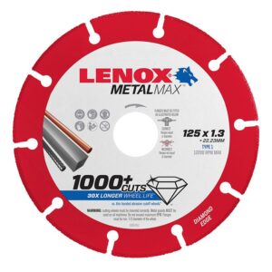 LENOX METALMAX Type 1 Cut-Off Wheel 125 x 1.3 x 22.23 (Angle Grinder) LEN1985492