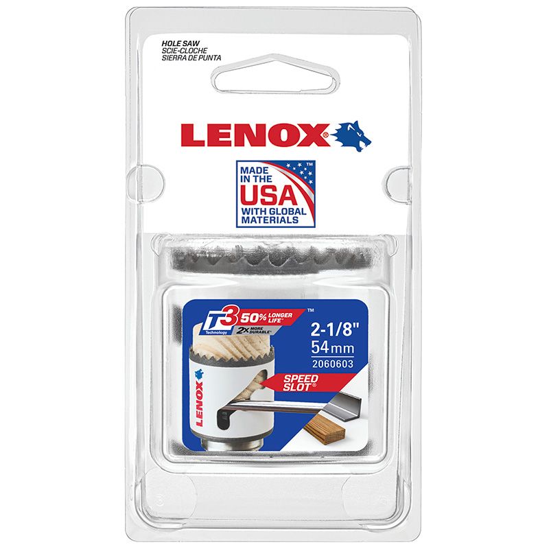 LENOX T3 SPEED SLOT 54mm Hole Saw LEN3003434L