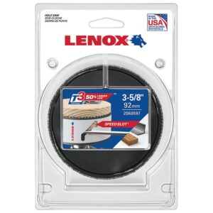 LENOX T3 SPEED SLOT 92mm Hole Saw LEN3005858L
