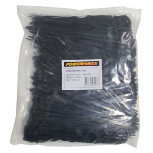 Powerforce Cable Tie Black 250mm x 4.8mm Pack of 1000 POWCT2504BK/1000