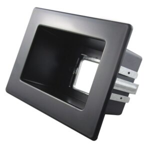 Recessed Wall Point Single Black RECWP1BK