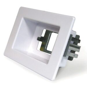 Recessed Wall Point Single Black RECWP1WH