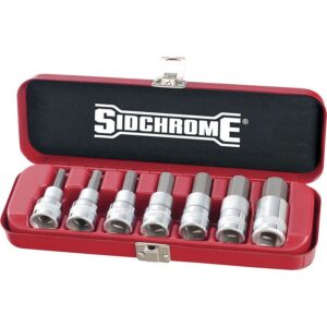 Sidchrome Set Socket 1/2 Drive Inhex 7 Pieces SIDSCMT14274