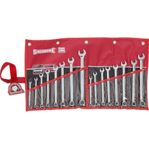 Sidchrome Spanner Set Combination Metric/AF 16 Pieces SIDSCMT22105