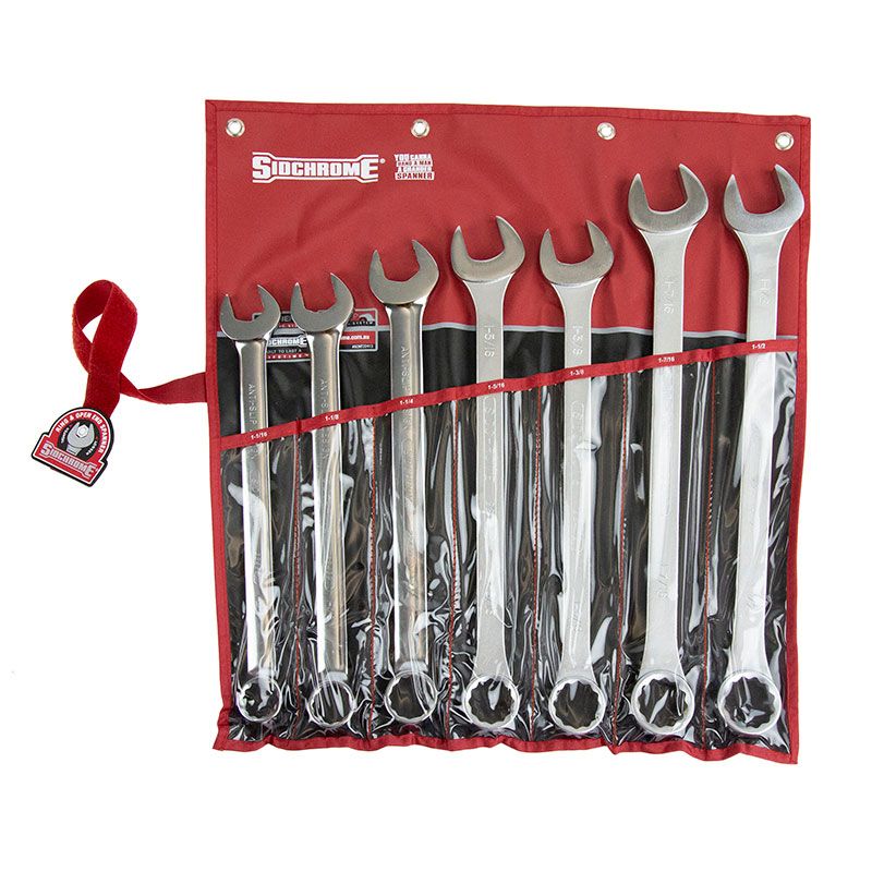 Sidchrome Spanner Set Combination AF 7 Pieces SIDSCMT22413