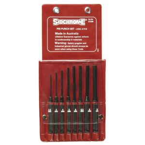 Sidchrome Punch Set Long Pin 8 Pieces SIDSCMT27205