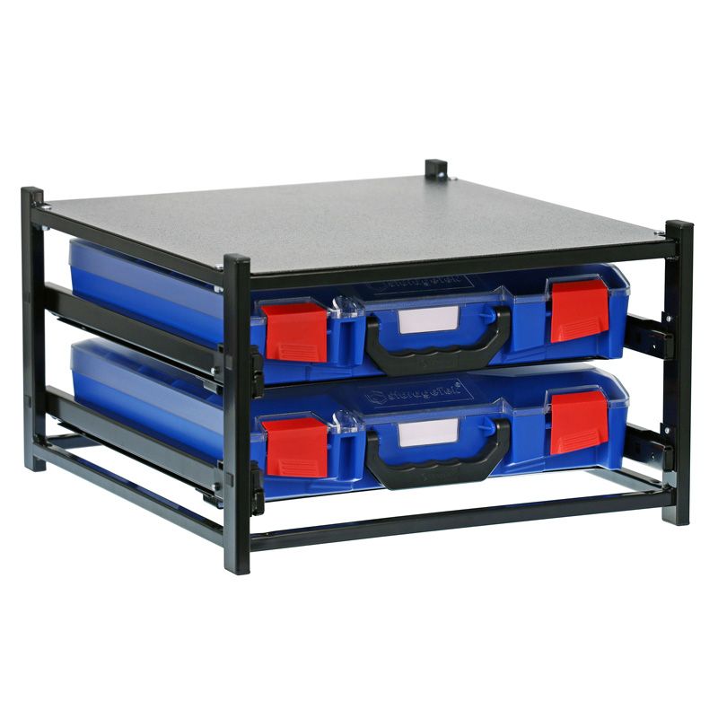 Storage Case Frame - Includes 2 Standard Cases ST33SFS2SA-BL