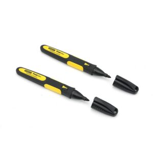 Stanley Fatmax Black Fine Tip Marker Card x2 STA0-47-312