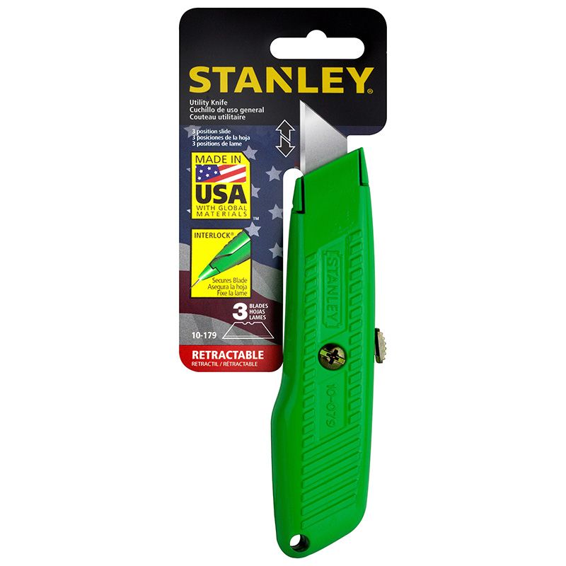 Stanley Retractable Knife 99 Hi-Viz Green STA10-179
