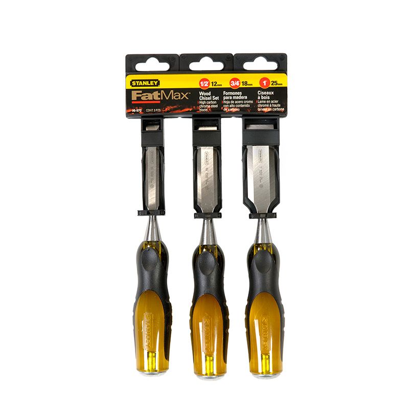 Stanley Fatmax Chisel Set Thru-Tang Butt 3 Piece STA16-970