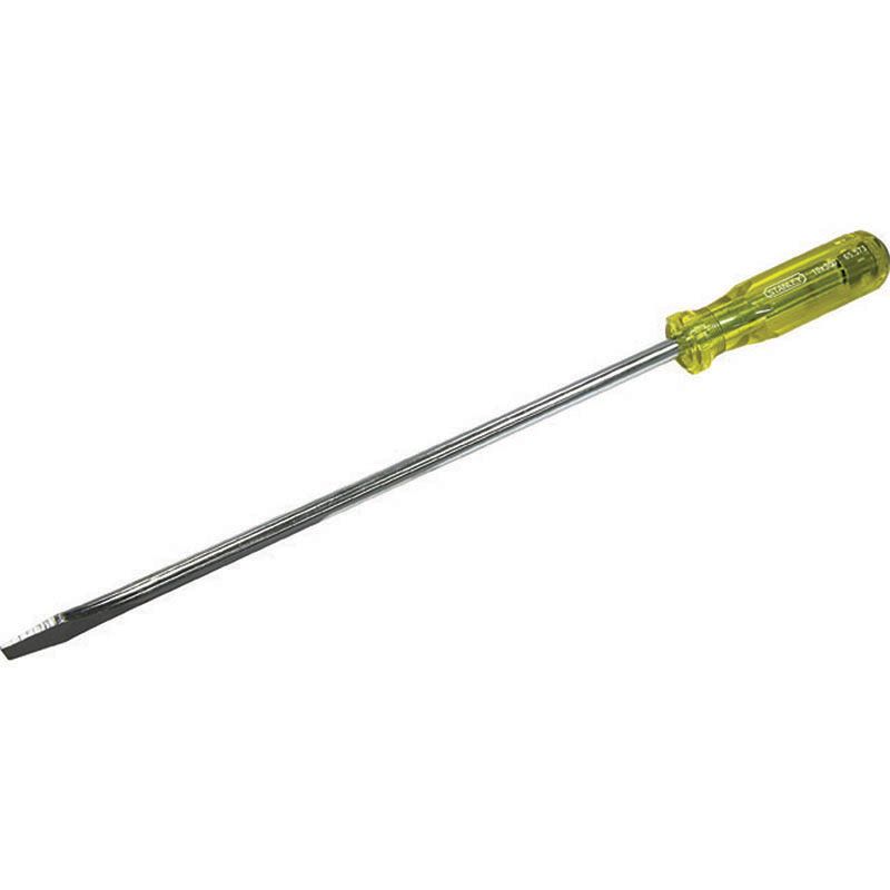 Stanley Screwdriver Acetate Handle Thru-Tang Slotted 10 x 300mm STA65-573
