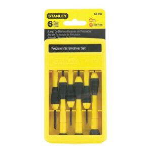 Stanley Screwdriver Set Cushion Grip Precision 6 Piece STA66-052