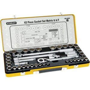 Stanley Socket Set 1/2 Drive Metric/AF 43 Piece STA89-509