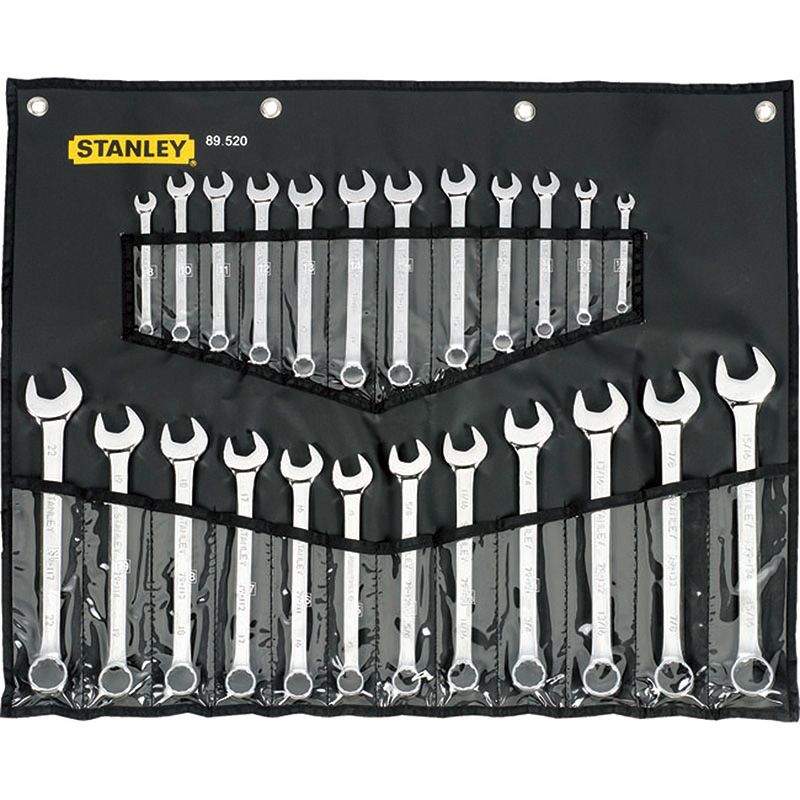Stanley Spanner Set Ring & Open End Metric/AF 24 Piece STA89-520