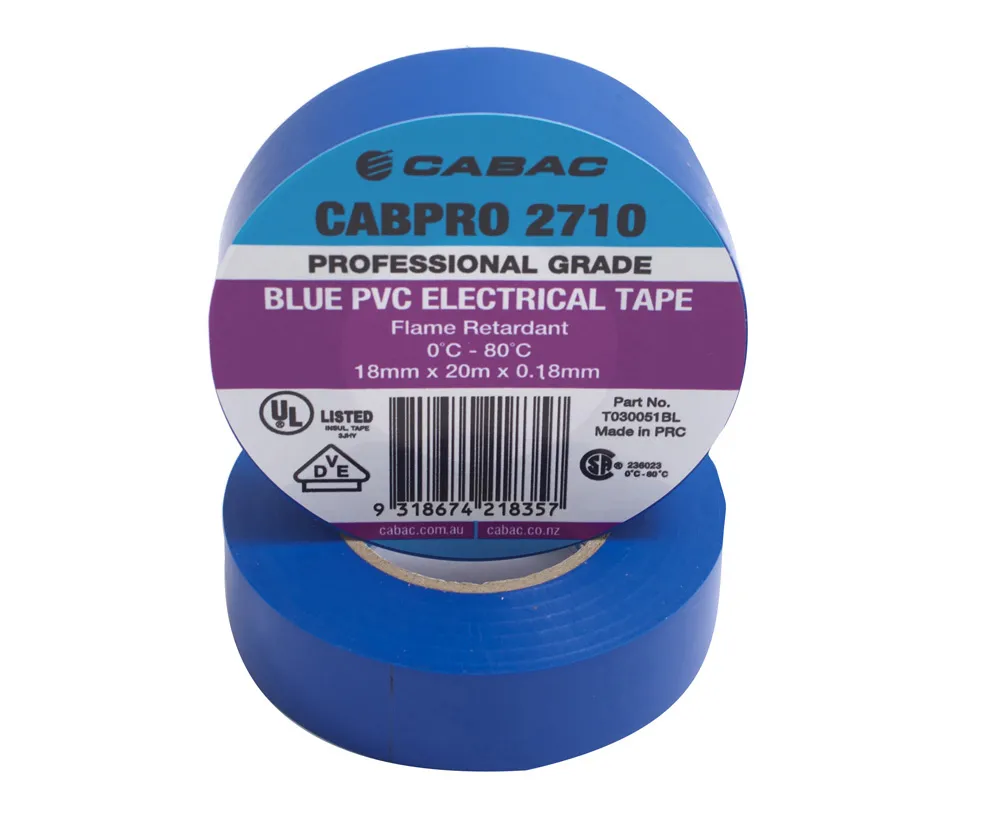 CABPRO PVC TAPE 2710 - BLUE 18mm x 20m