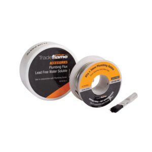 Tradeflame Plumbing Solder & Flux Kit TRA211601