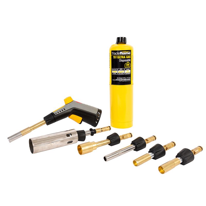 Tradeflame Ultima Blow Torch Kit - Deluxe 9 Piece TRA219112