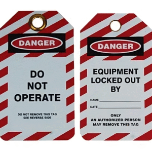 DO NOT OPERATE TAGS CARDBOARD PK 10