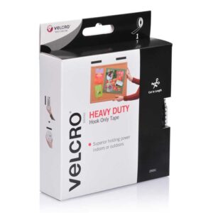VELCRO? Brand High Strength Hook Tape 25mm x 3m Black VEL25551