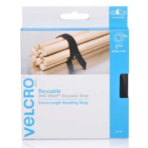 VELCRO? Brand ONE-WRAP? 25mm x 5m Black VEL25578