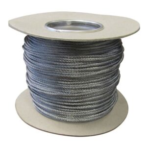 Zip-Clip Wire Cable Silver 50kg SWL 100m Reel ZIPR100SILVER