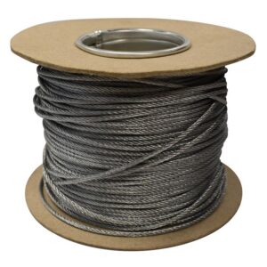 Zip-Clip Wire Cable Silver 50kg SWL 200m Reel ZIPR200SILVER