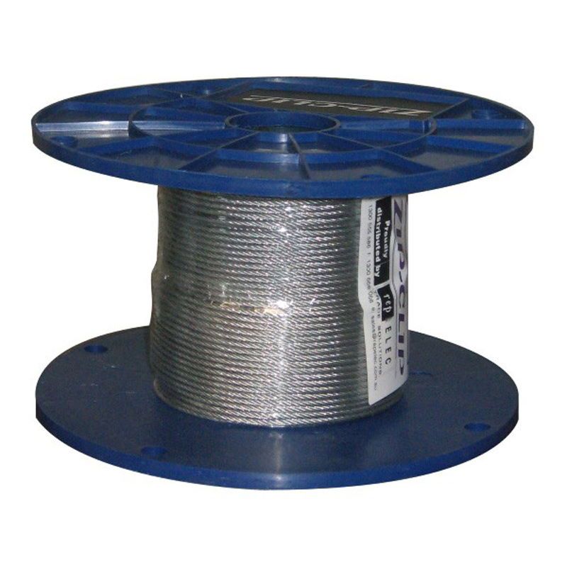 Zip-Clip Wire Cable Yellow 120kg SWL 200m Reel ZIPR200YELLOW