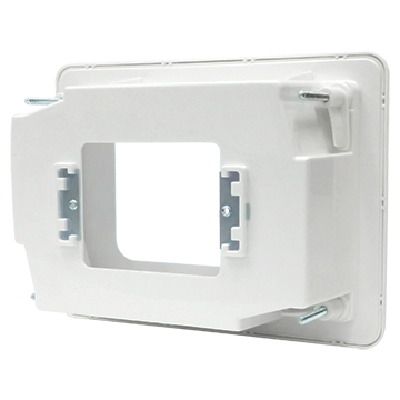 MATCHMASTER WHITE RECESSED POWER POINT MOUNTING BOX WITH AV & BRUSH : 04MM-RP02