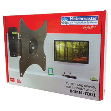 MATCHMASTER TV TILT & SWIVEL WALL MOUNT 23-42" : 04MM-TB01