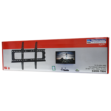 MATCHMASTER TV FLUSH/TILT MOUNT BRACKET 37-70" - FULL WALL PLATE : 04MM-TB06
