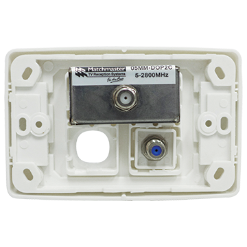 MATCHMASTER OUTLET PLATE - SAT/FTA/PVR : 05MM-WP04