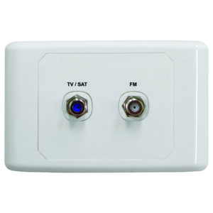 MATCHMASTER OUTLET PLATE SAT/TV PLUS FM POWER PA : 05MM-WP05