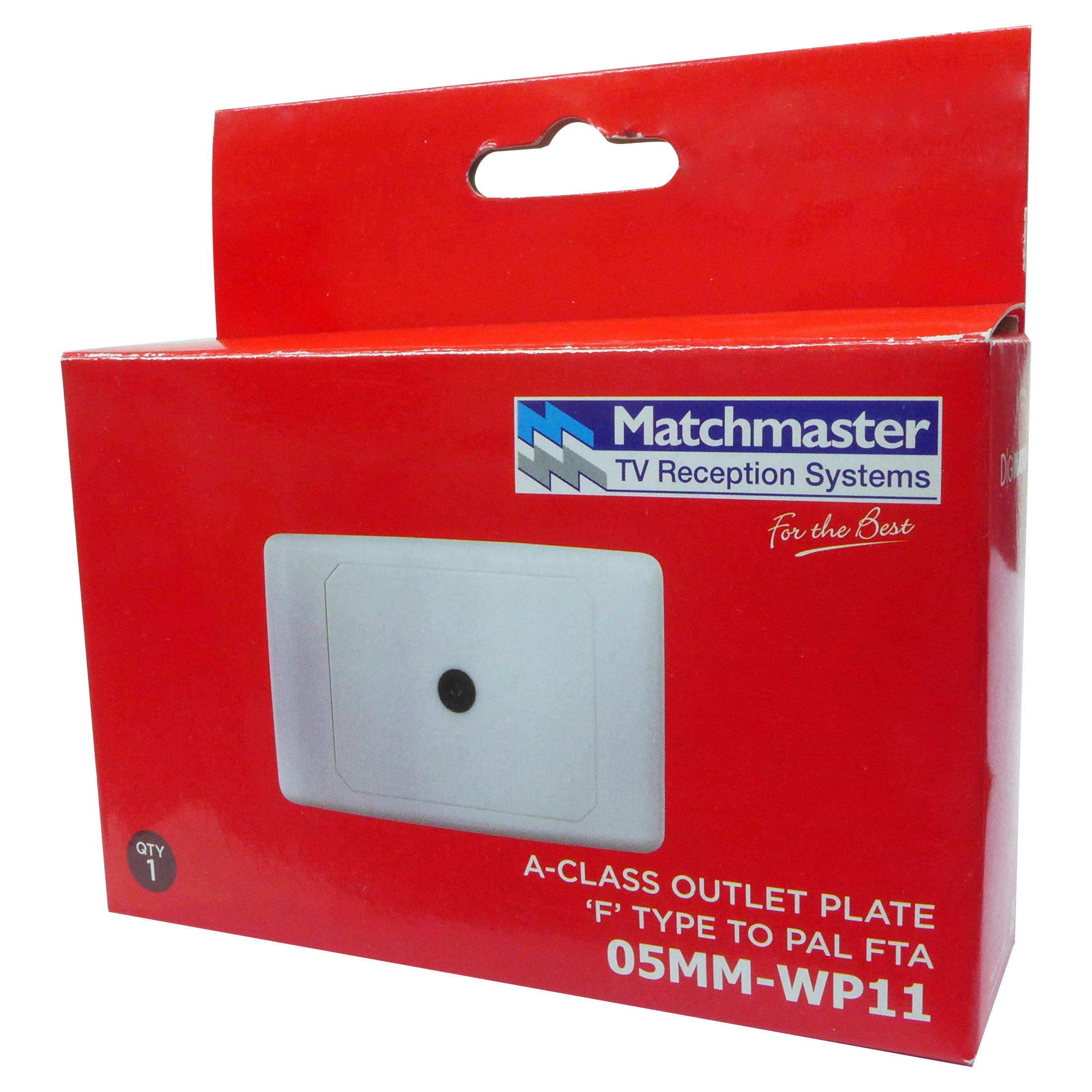 MATCHMASTER OUTLET PLATE F FEMALE TO IEC FEMALE : 05MM-WP11