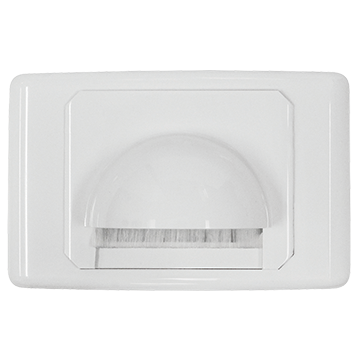 MATCHMASTER WALL PLATE BULL NOSE WITH BRUSH DUST PROTECTION : 05MM-WP63