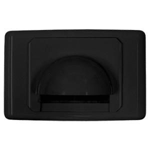 MATCHMASTER WALL PLATE BULL NOSE WITH BRUSH DUST PROTECTION - BLACK : 05MM-WP63B