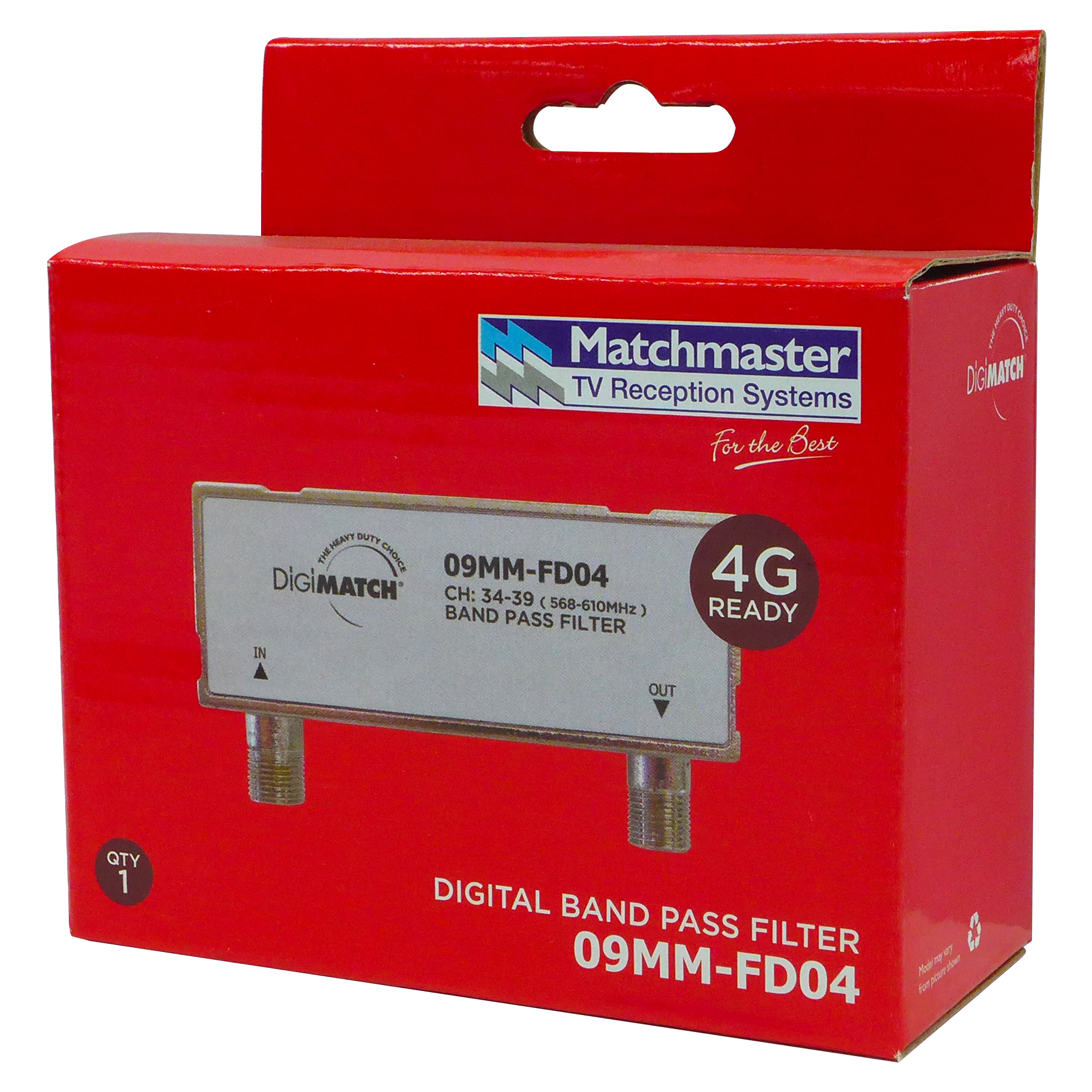 MATCHMASTER FILTER BAND PASS CH (33-39) BAND C : 09MM-FD04