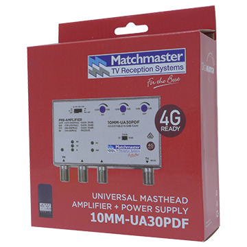 MATCHMASTER UNIVERSAL MASTHEAD AMPLIFIER WITH P/SUPPLY 4G : 10MM-UA30PDF