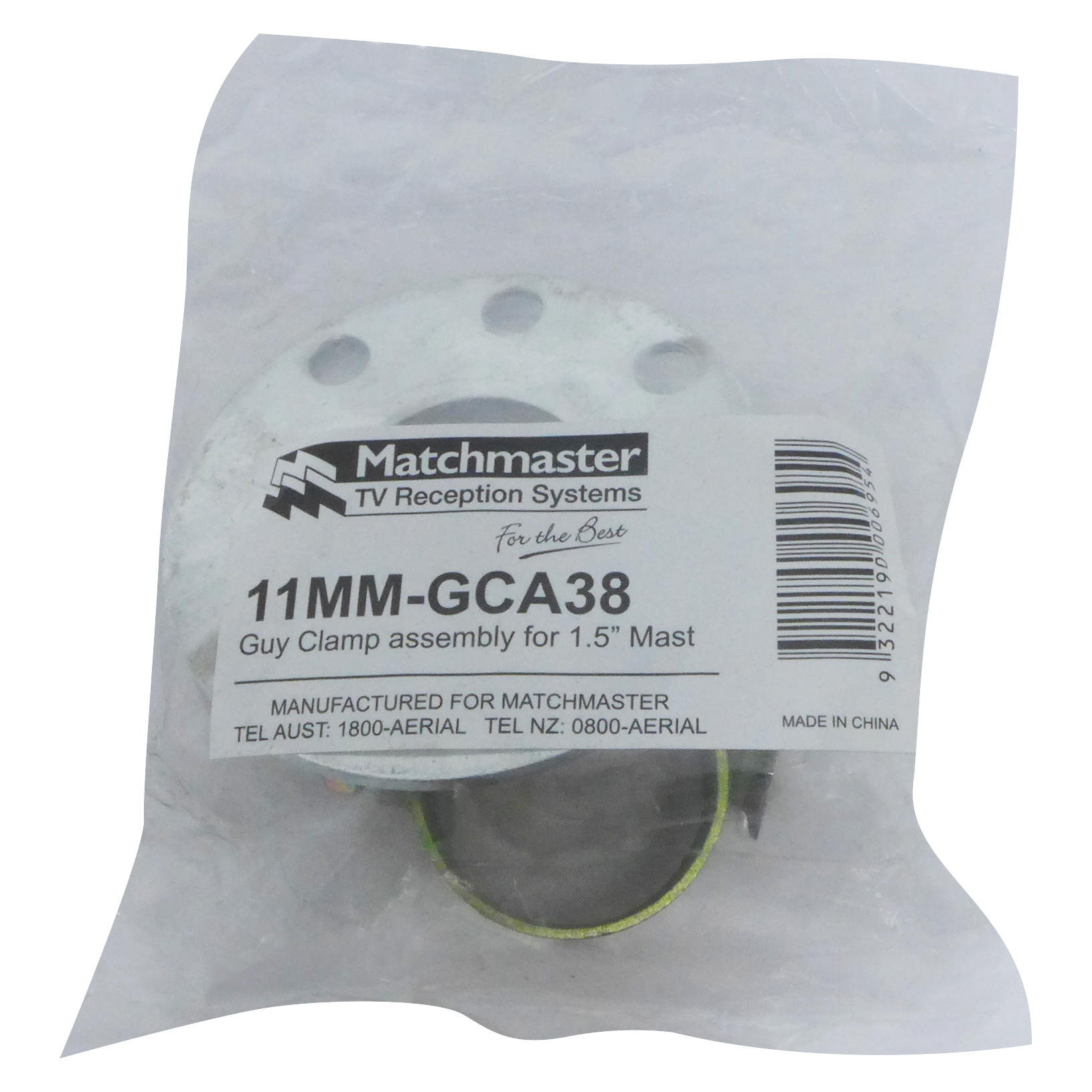 MATCHMASTER CLAMP GUY ASSY COMPLETE FOR 1.5" MAST : 11MM-GCA38