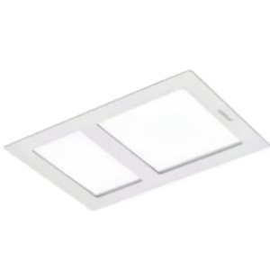 Martec Aspire 2 x 400w Halogen 3 in 1 Bathroom Heater & High Extraction Exhaust Fan with LED Tricolour Panel Light White MBHA800W